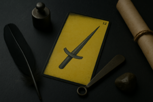 La Carte 12 de l'Oracle Gé Le Poignard