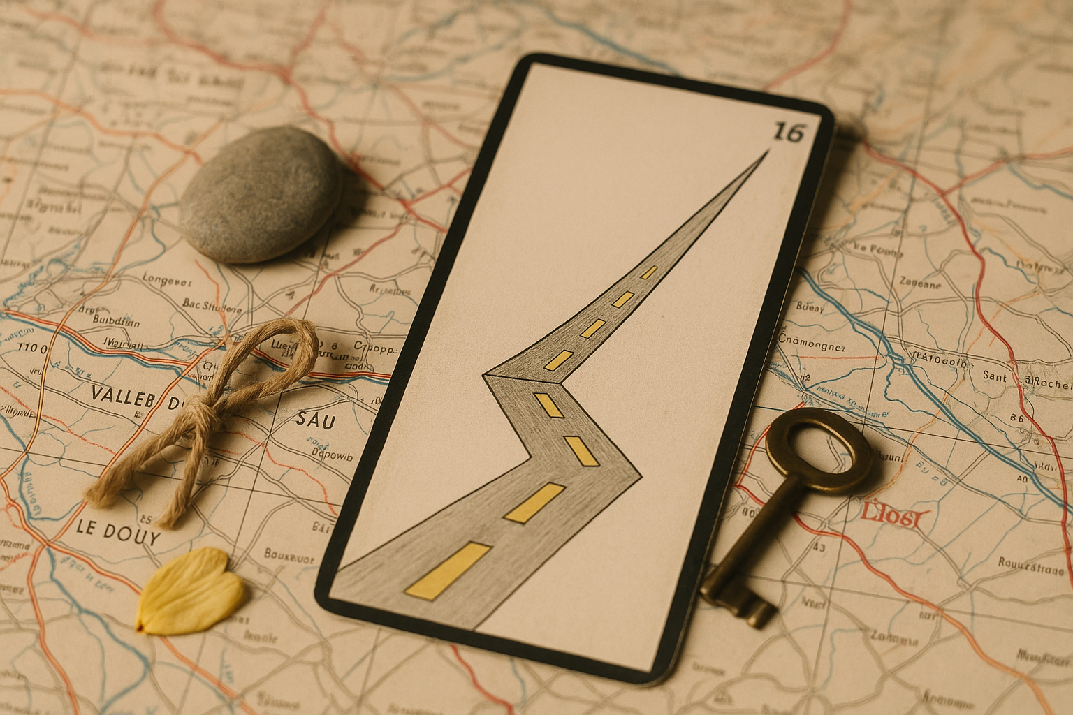 La Carte 16 de l'Oracle Gé La Route