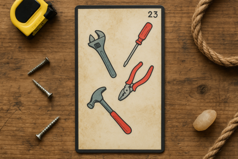 La Carte 23 de l'Oracle Gé les Outils