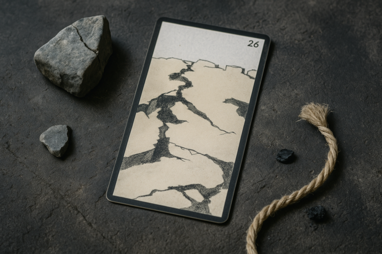 La Carte 26 de l'Oracle Gé Le Désert