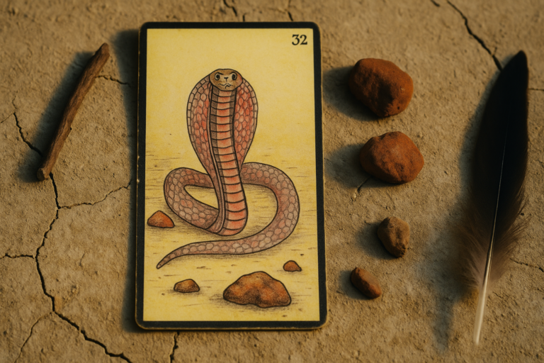 La Carte 32 de l'Oracle Gé le Serpent