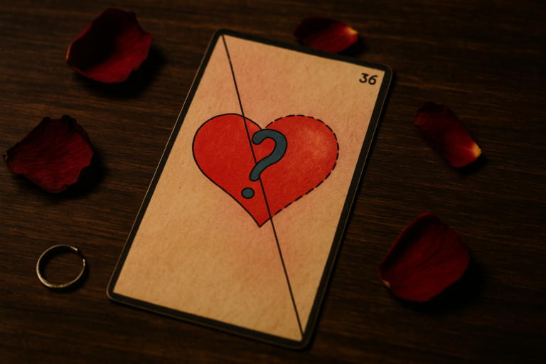 La Carte 36 de Oracle Gé le Cœur Partagé