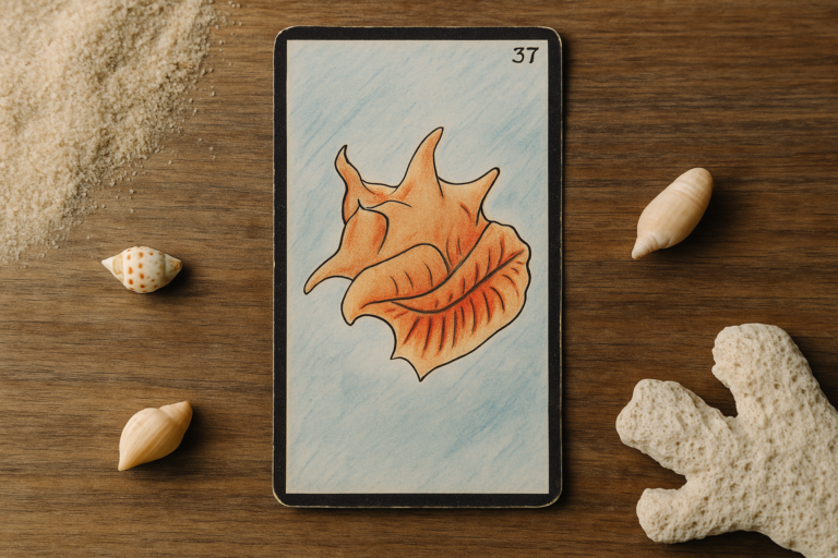 La Carte 37 de l'Oracle Gé le Coquillage