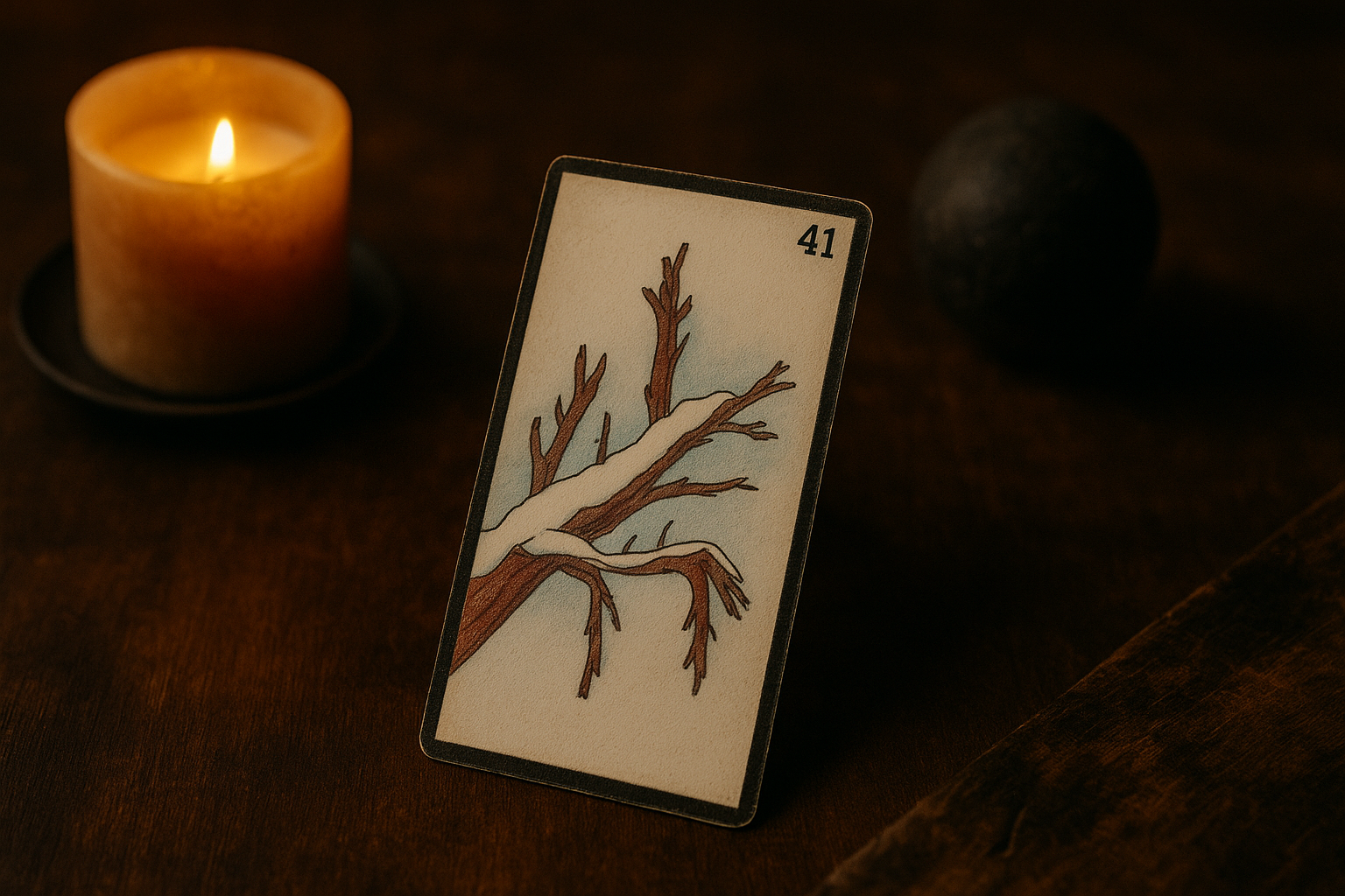 La Carte 41 de l'Oracle Gé L'Hiver