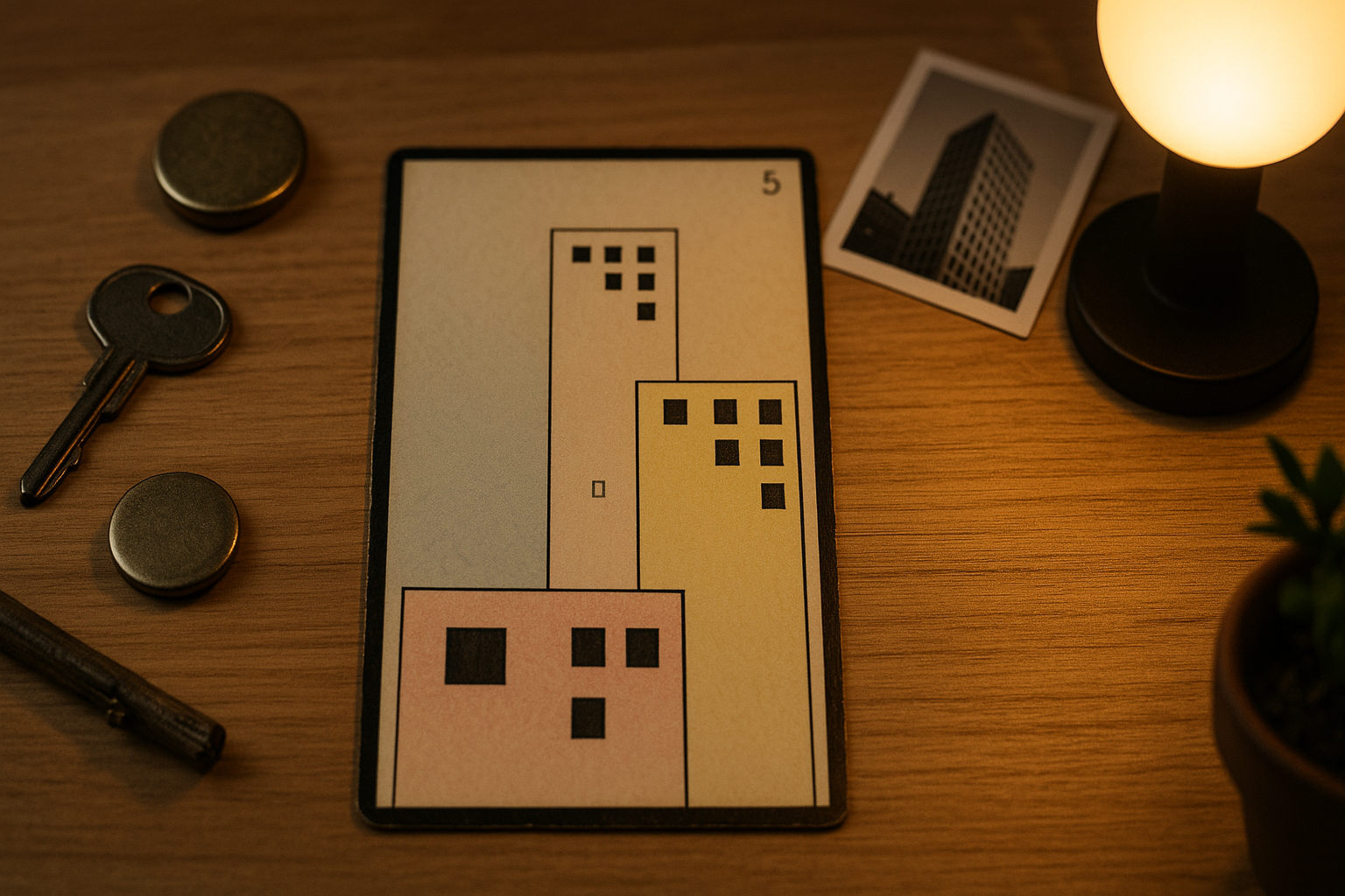 La Carte 5 de l'Oracle Gé Les Tours