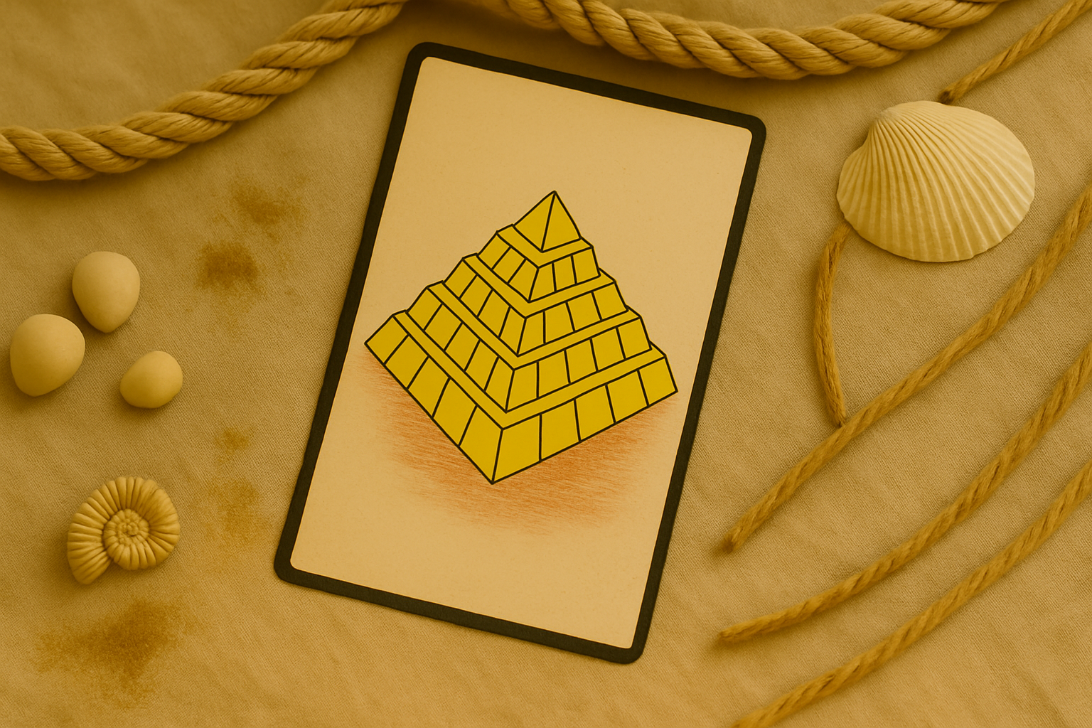 La Carte 56 de l'Oracle Gé la pyramide