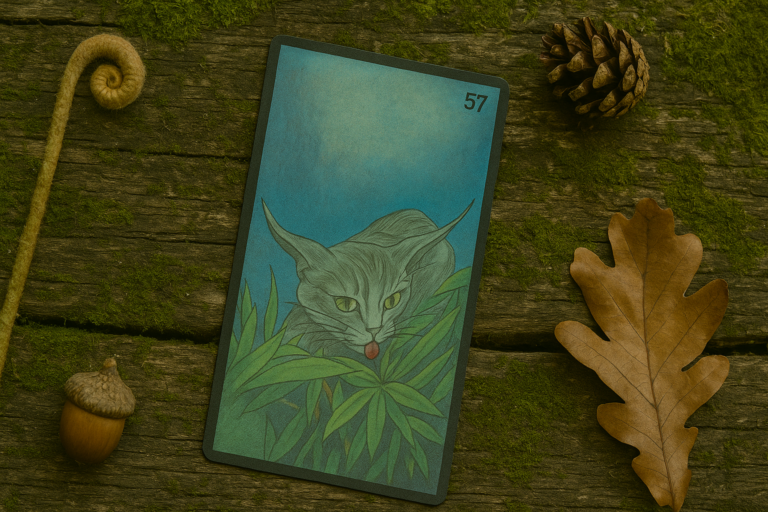 La Carte 57 de l'Oracle Gé le Lynx