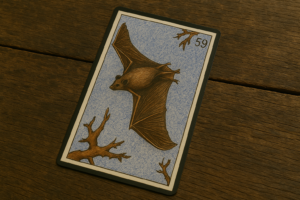 La Carte 59 de l'Oracle Gé la chauve souris