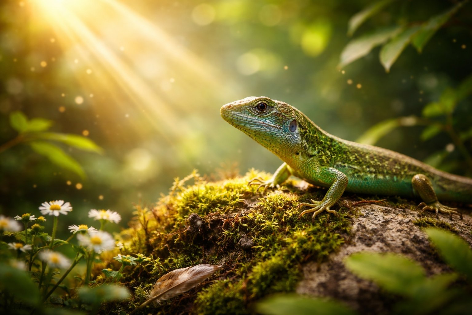 Voir un lézard vert ou autre : signification spirituelle