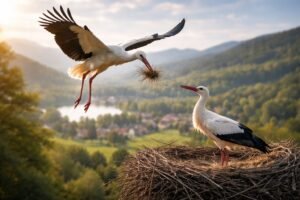 Voir une ou plusieurs cigognes signification spirituelle