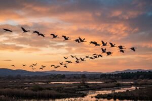 Voir un vol de grues signification spirituelle